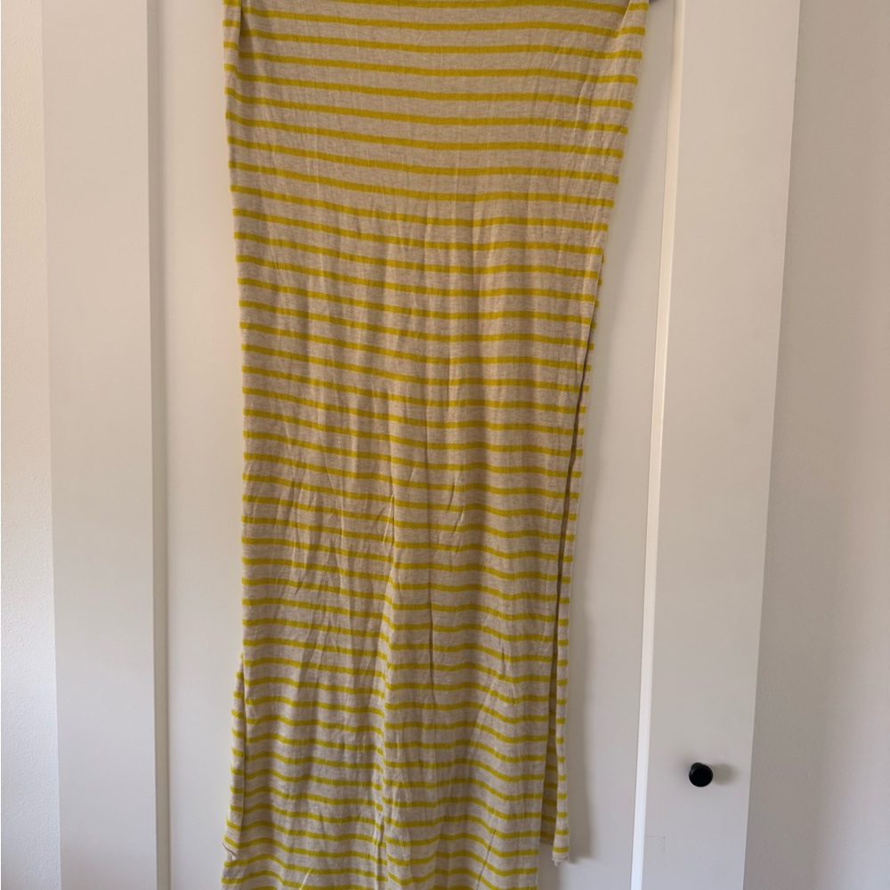 J. Crew Yellow and Grey Scarf